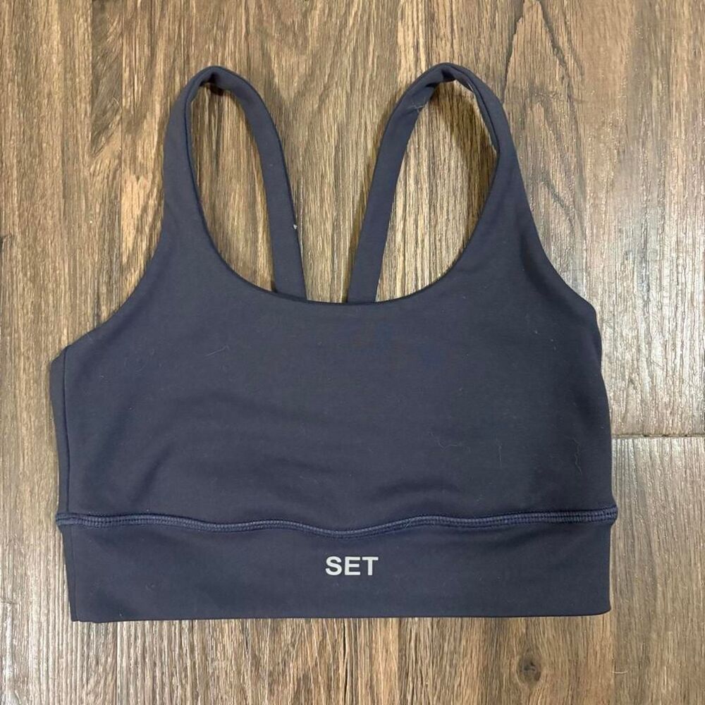 Set-active Women's Navy and Blue Crop-top